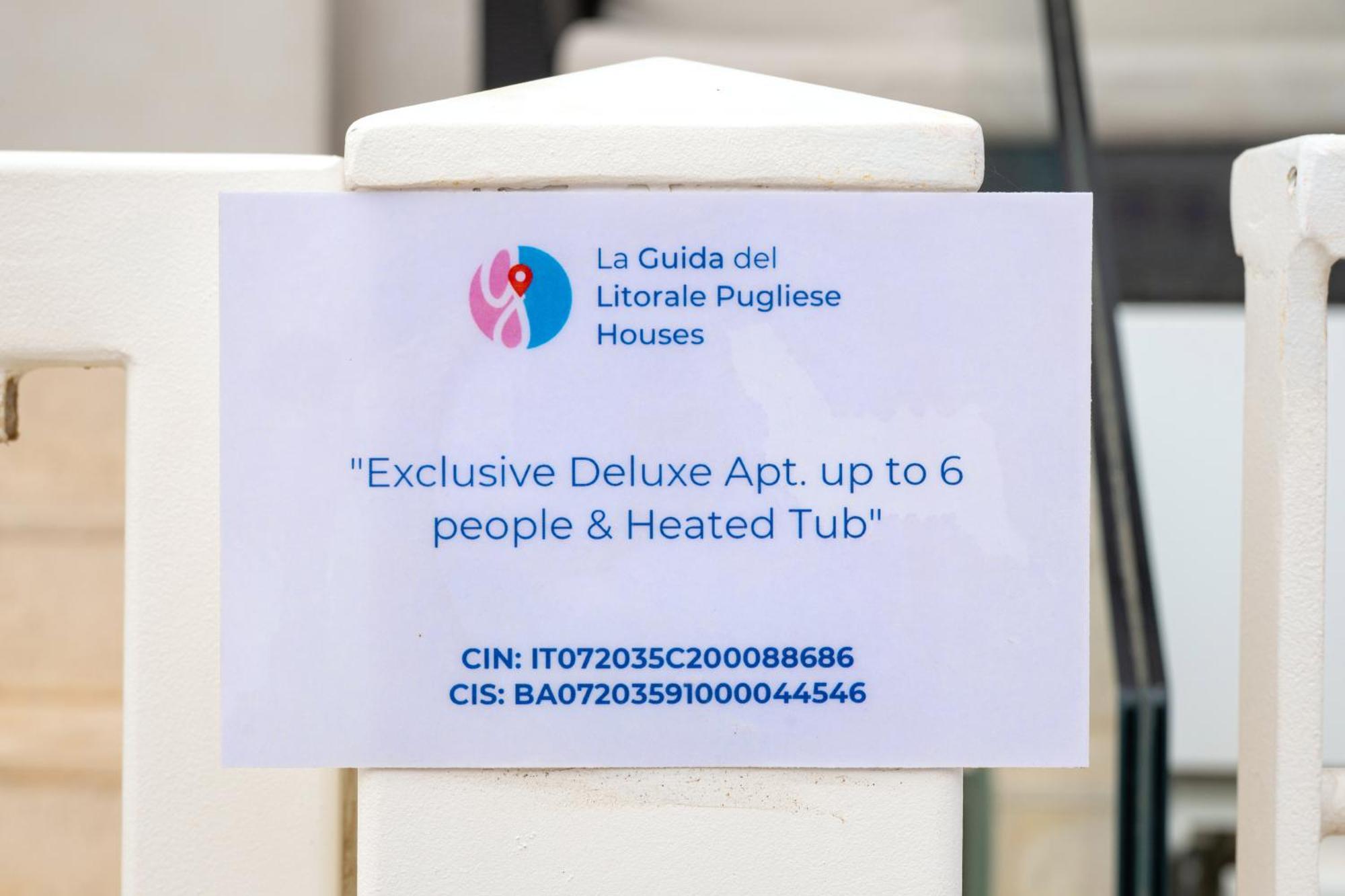 Exclusive Deluxe Apt Up To 6 People & Heated Tub Polignano a Mare Exterior photo